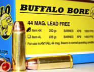 BUFFALO-BARNES LEAD FREE 44 MAG.